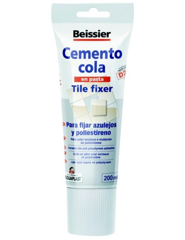 CEMENTO COLA EN PASTA AGUAPLAST TUBO 200ml BEISSIER