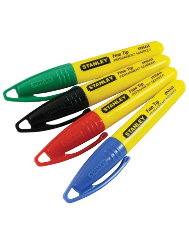 MARCADOR MINI EN CAJA COLORES SURTIDOS STANLEY 12UD