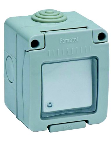 PULSADOR TIMBRE 10A-250V ESTANCO IP55 FAMATEL