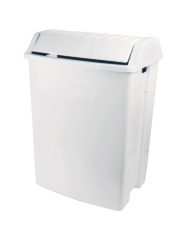 PAPELERA 49L T/BASCULANTE BLANCO 11009 TATAY