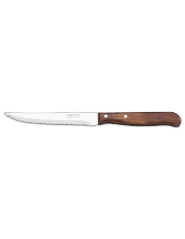 CONJUNTO 12UD CUCHILLO SIERRA MANGO MADERA ARCOS BLISTER