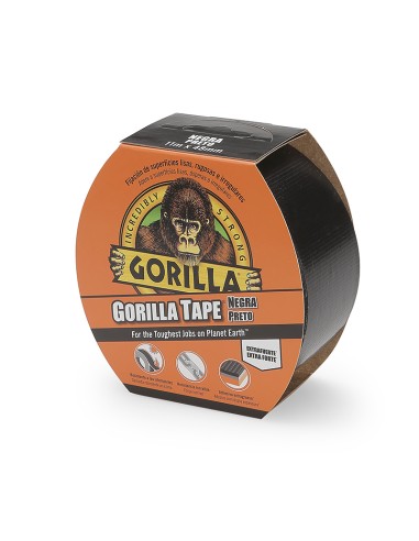 CINTA AMERICANA EXTRAFUERTE GORILLA 11m 48mm NEGRA