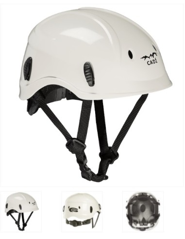 CASCO PROTECCION CLIMAX CADI BLANCO CON BARBUQUEJO