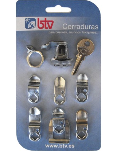 KIT CERRADURA BTV CROMO