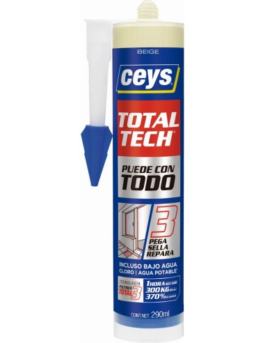 ADHESIVO MULTIUSOS TOTAL TECH BLANCO 125ml CEYS