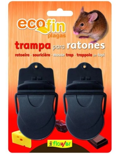 TRAMPA MECANICA RATONES PACK ECOFIN PLAGAS FLOWER