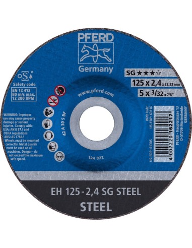 DISCO CORTE EHT 230-2,9 SG STEEL 25UD