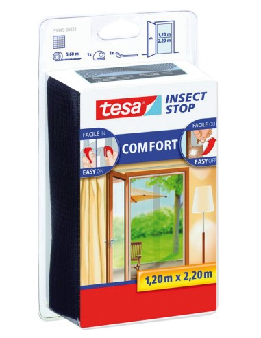 MALLA NEGRA ANTI-INSECTO PARA PUERTA 2x0.65x2,2