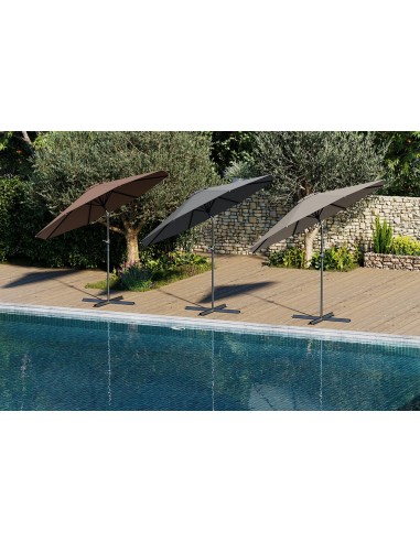 PARASOL INCLINABLE Ø3m ALUMINIO/POLIESTER TUBO DE Ø38mm