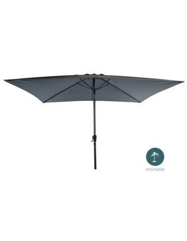 PARASOL INCLINABLE 2x3m ALUMINIO/POLIESTER TUBO Ø38mm