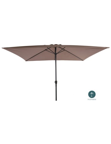 PARASOL INCLINABLE 2x3m ALUMINIO/POLIESTER TUBO Ø38mm