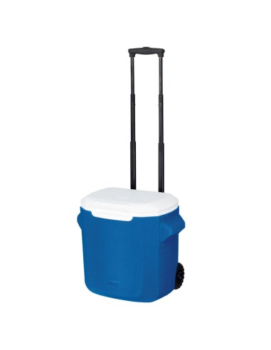 NEVERA CAMPINGAZ RIGIDA CON RUEDAS AZUL Y NEGRO