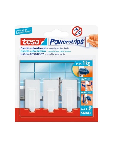 GANCHO PEQUEÑO CLASICO BLAN POWERSTRIPS TESA