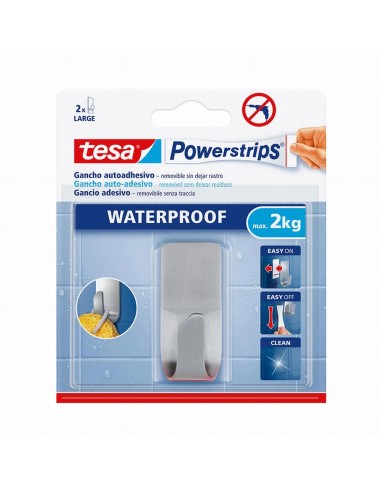 GANCHO ACERO POWERSTRIPS WATERPROOF TESA