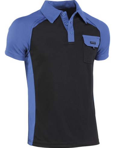 POLO TOP RANGE NEGRO/AZULINA