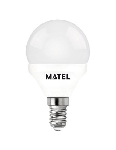 BOMBILLA LED ESFERICA E14 MATEL 7W