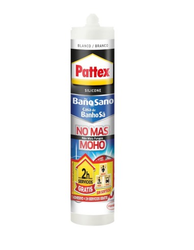 SILICONA BAÑOS PATTEX NO MAS MOHO 280ml