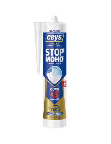 SILICONA ACIDA STOP MOHO CEYS 280ml 15UD