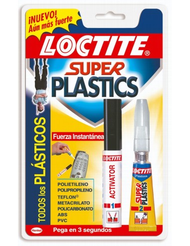 LOCTITE SUPER GLUE-3 PLASTICOS DIFICILES 4ml 2g