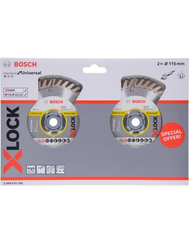 DISCO DIAMANTE UNIVERSAL BOSCH PACK 2UD