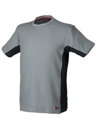 CAMISETA MANGA CORTA ISSA 8175 STRETCH GRIS