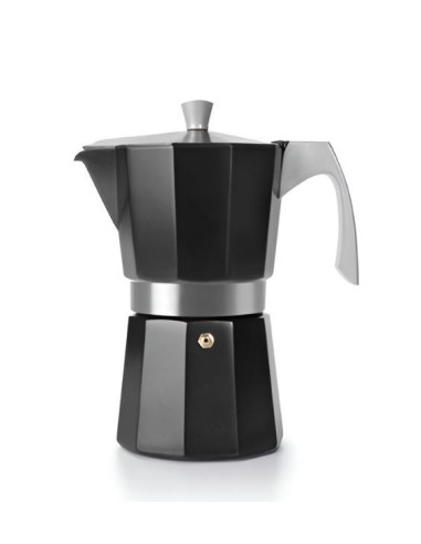 CAFETERA ALUMINIO FUNDIDO IBILI EVVA BLACK INDUCCION