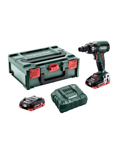 ATORNILLADOR DE IMPACTO METABO 1/2" 18V 4,0AH CON MALETIN Y 2 BATERIAS