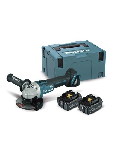 AMOLADORA MAKITA DGA504RMJ 18V 4,0AH 125mm + CARGADOR Y 2 BATERIAS