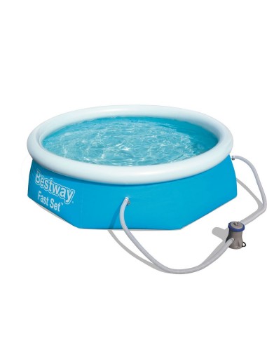 PISCINA BESTWAY FAST SET REDONDA Ø244x66cm 2100L + DEPURADORA