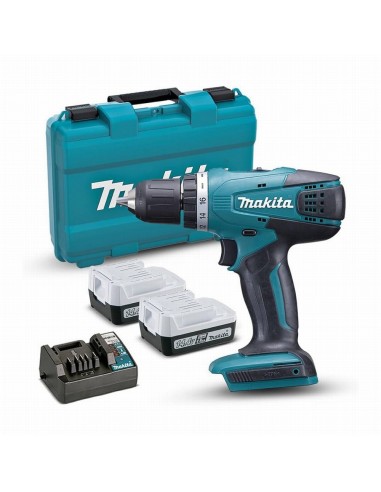 TALADRO PERCUTOR MAKITA HP347DWE 14,4V 1-10mm + CARGADOR  Y 2 BATERIAS 1,5AH