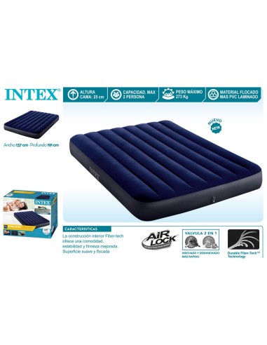 CAMA INTEX HINCHABLE DURA-BEAM STANDARD CLASSIC DOWNY