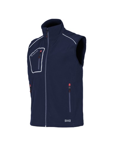 CHALECO ISSA 4509 SNAPPY SOFTSHELL AZUL