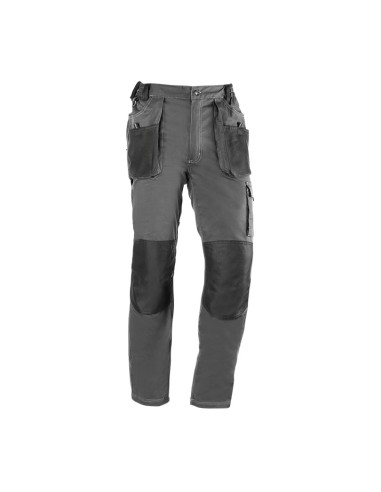 PANTALON DE TRABAJO JUBA 171 FLEX GRISIN NEGRO