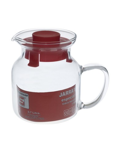 JARRA CRISTAL BOROSILICATO APTA MICROONDAS