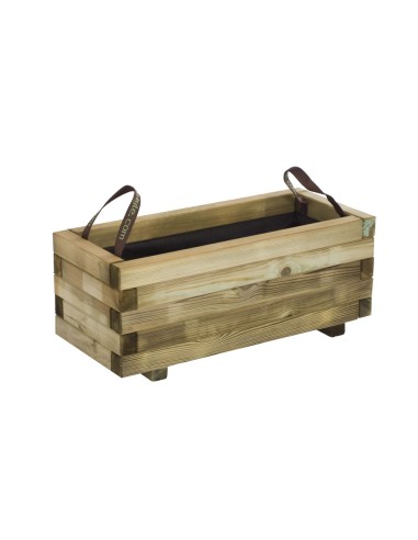 JARDINERA DE MADERA RECTANGULAR