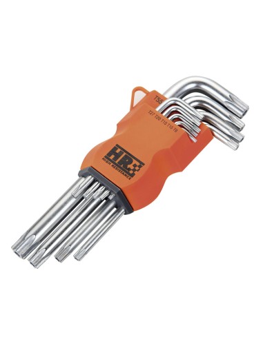 JUEGO 9 LLAVES TORX INVIOLABLES