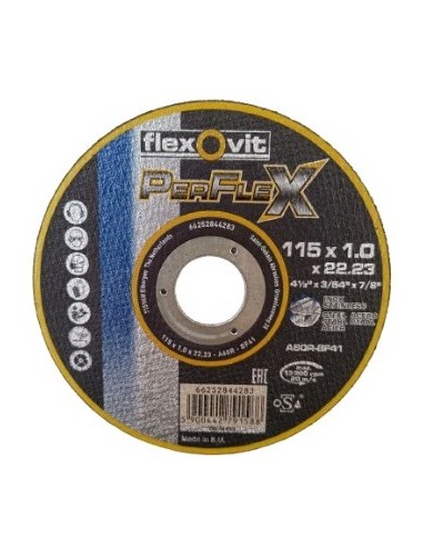 DISCO CORTE FLEXOVIT T141FLX PERFLEX-10 METAL 10UD