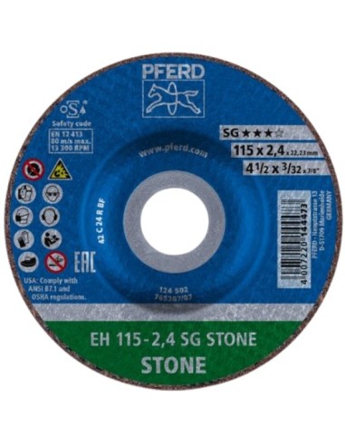 DISCO CORTE SA-EH 115-2,4 SG PIEDRA 25UD