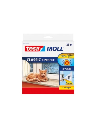 TESA MOLL BURLETE CAUCHO PERFIL P 25M 9mm