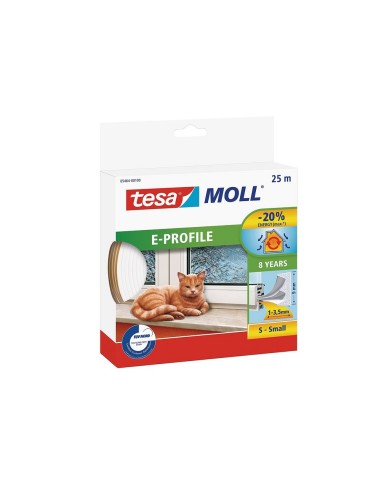 TESA MOLL BURLETE CAUCHO PERFIL E 25M 9mm