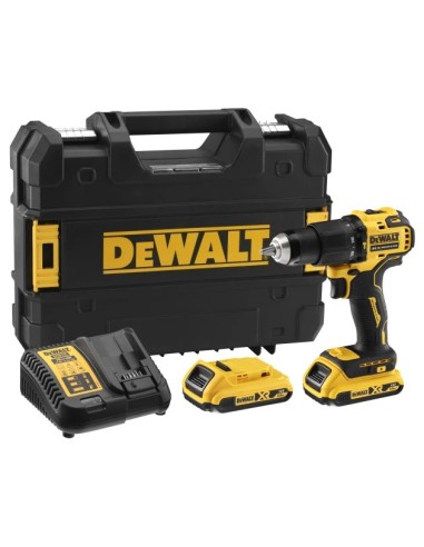 TALADRO PERCUTOR A BATERIA XR DEWALT DCD709D2T 2x2AH