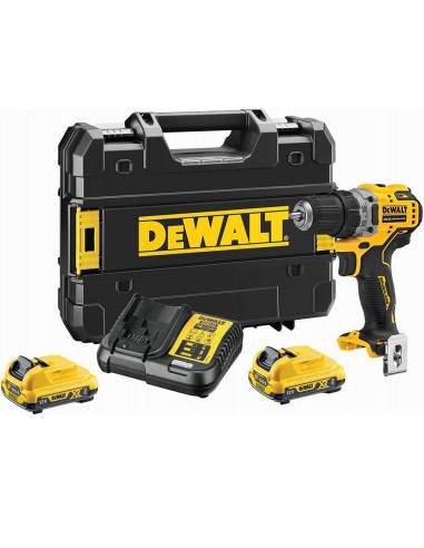 TALADRO PERCUTOR A BATERIA XR DCD706D2-QW DEWALT 2x2AH