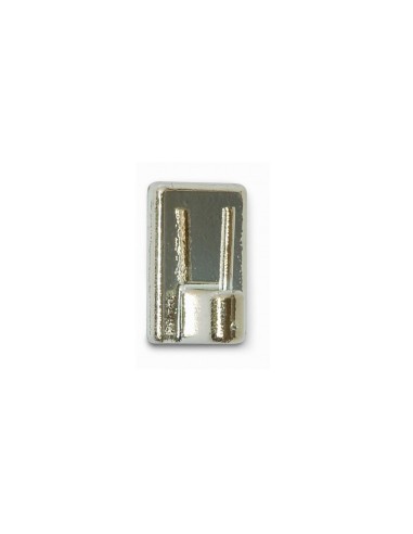 PERCHA ADHESIVA PLATA 4UD