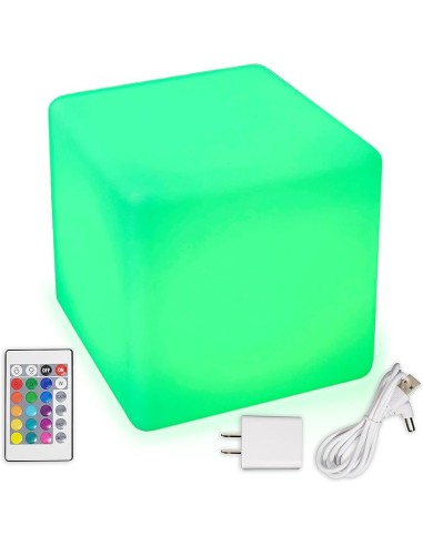 LAMPARA CUBO LED LM40NE CON MANDO A DISTANCIA