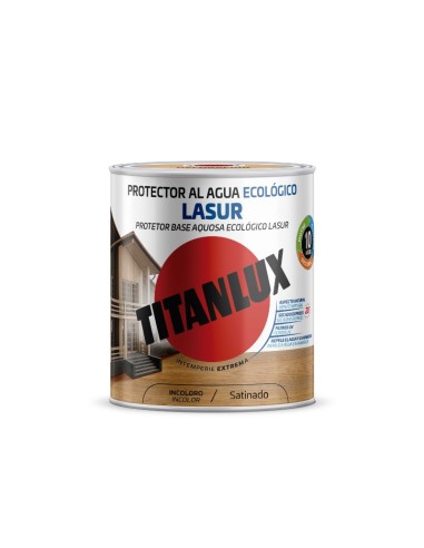 PROTECTOR DE MADERA LASUR ECOLOGICO TITANLUX INCOLORO 750ml