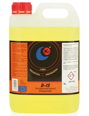 DESENGRASANTE BIODEGRADABLE D-15 ALCALINO 5L