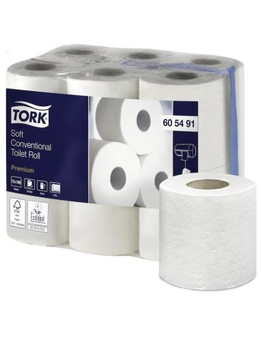 PAPEL HIGIENICO 2 CAPAS PREMIUM TORK 22,9m 108 ROLLOS