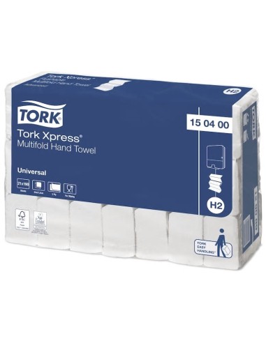 TOALLA SECAMANOS DOBLADA TORK 21x190UD