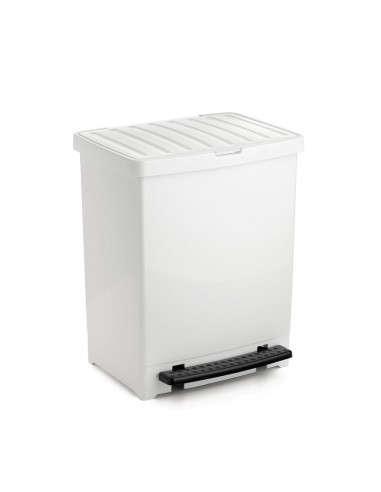 CUBO CON PEDAL BLANCO 25L