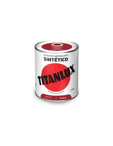 ESMALTE SINTETICO TITANLUX 523 INT/EXT ROJO VIVO BRILLANTE